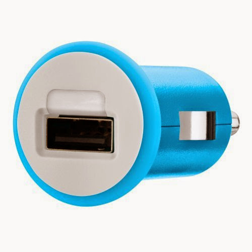  Belkin MIXIT Car Charger with USB Connection - 1 AMP (Blue)