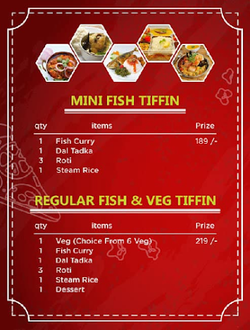 Pritam's Global Cuisine menu 