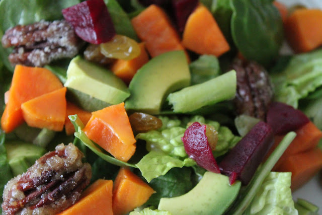 Sweet Potato Salad with Spiced Brown Sugar Vinaigrette