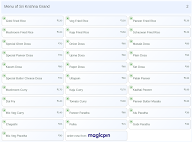 Sri Krishna Grand menu 2