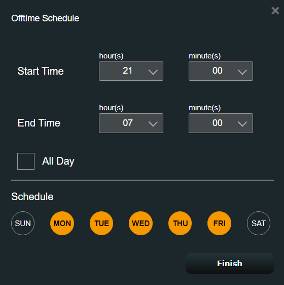 Personalizza il programma offline