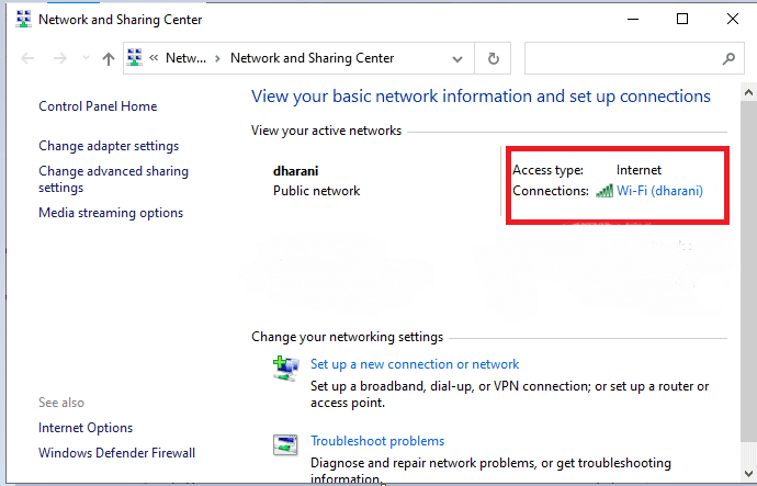 Một lần nữa, nhấp đúp vào Kết nối.  Cách khắc phục Ethernet không có cấu hình IP hợp lệ Lỗi