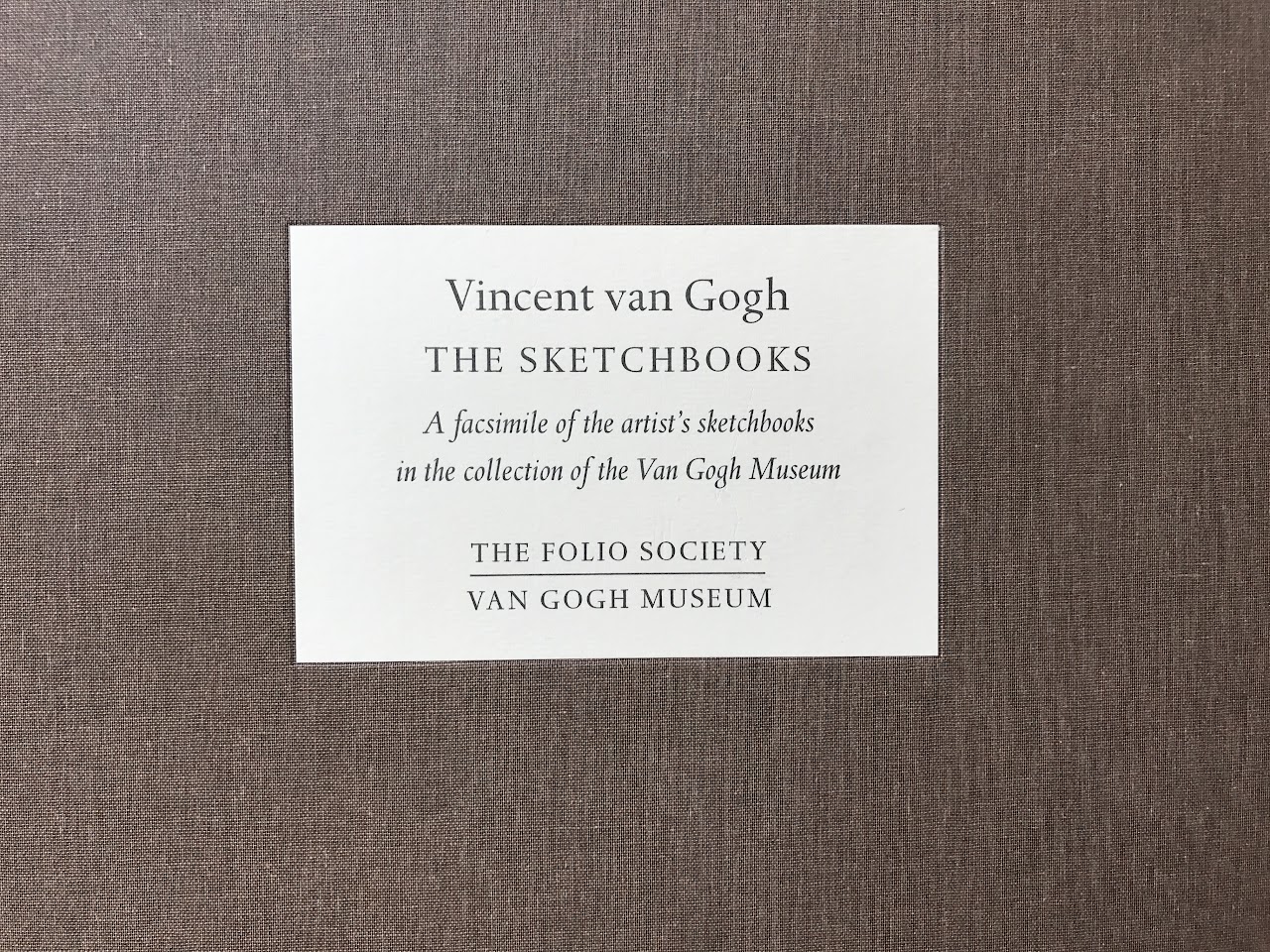 Limited Edition Vincent Van Gogh Sketchbooks Facsimile