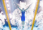 Tatjana Schoenmaker of SA at the Tokyo Aquatics Centre during the Olympic Games in Japan on July 26 2021 