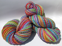 Renee's 12 Color Rainbow on Licorice Twist Worsted/DK - Trim Option & Penny Ship