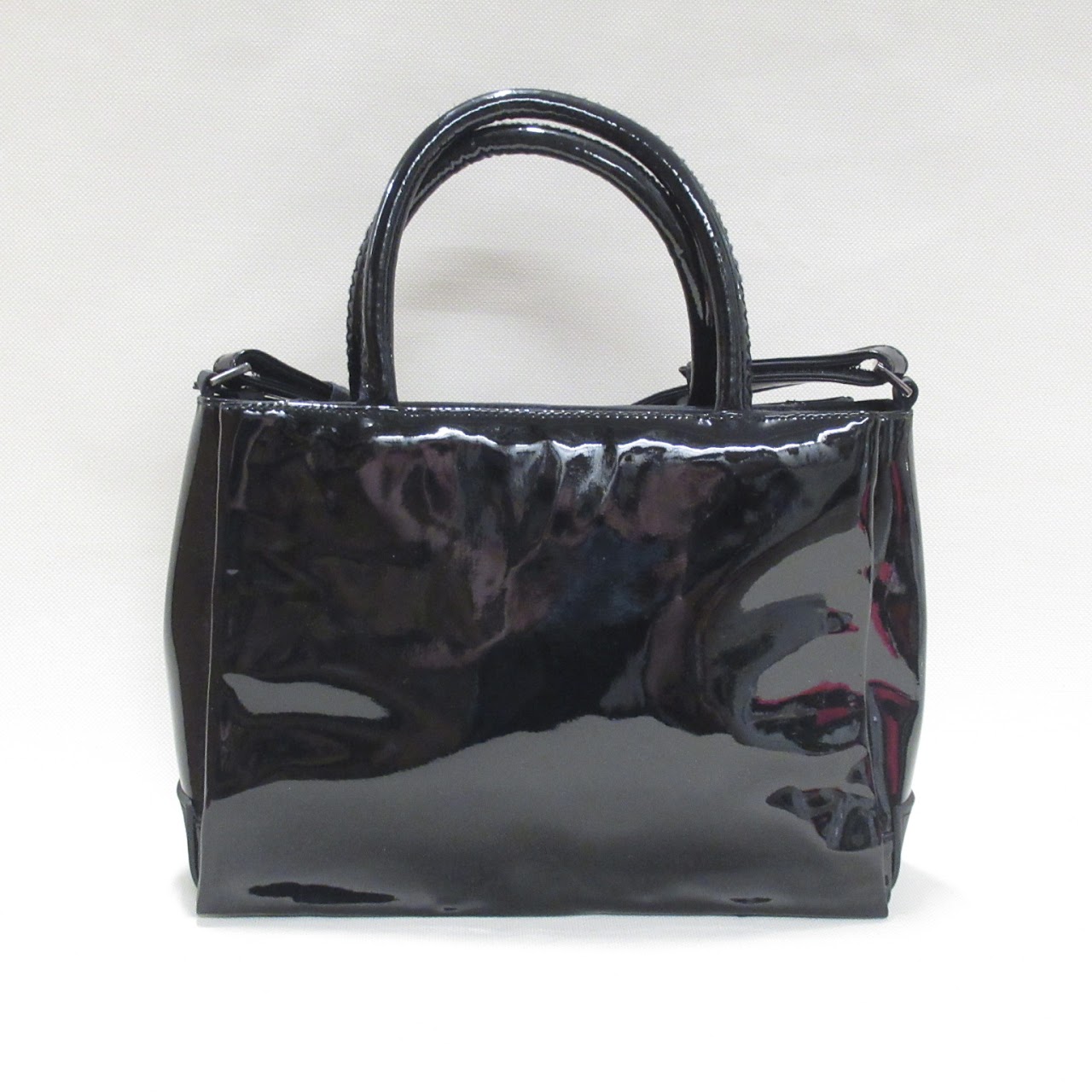 M Missoni Patent Leather Shoulder Bag