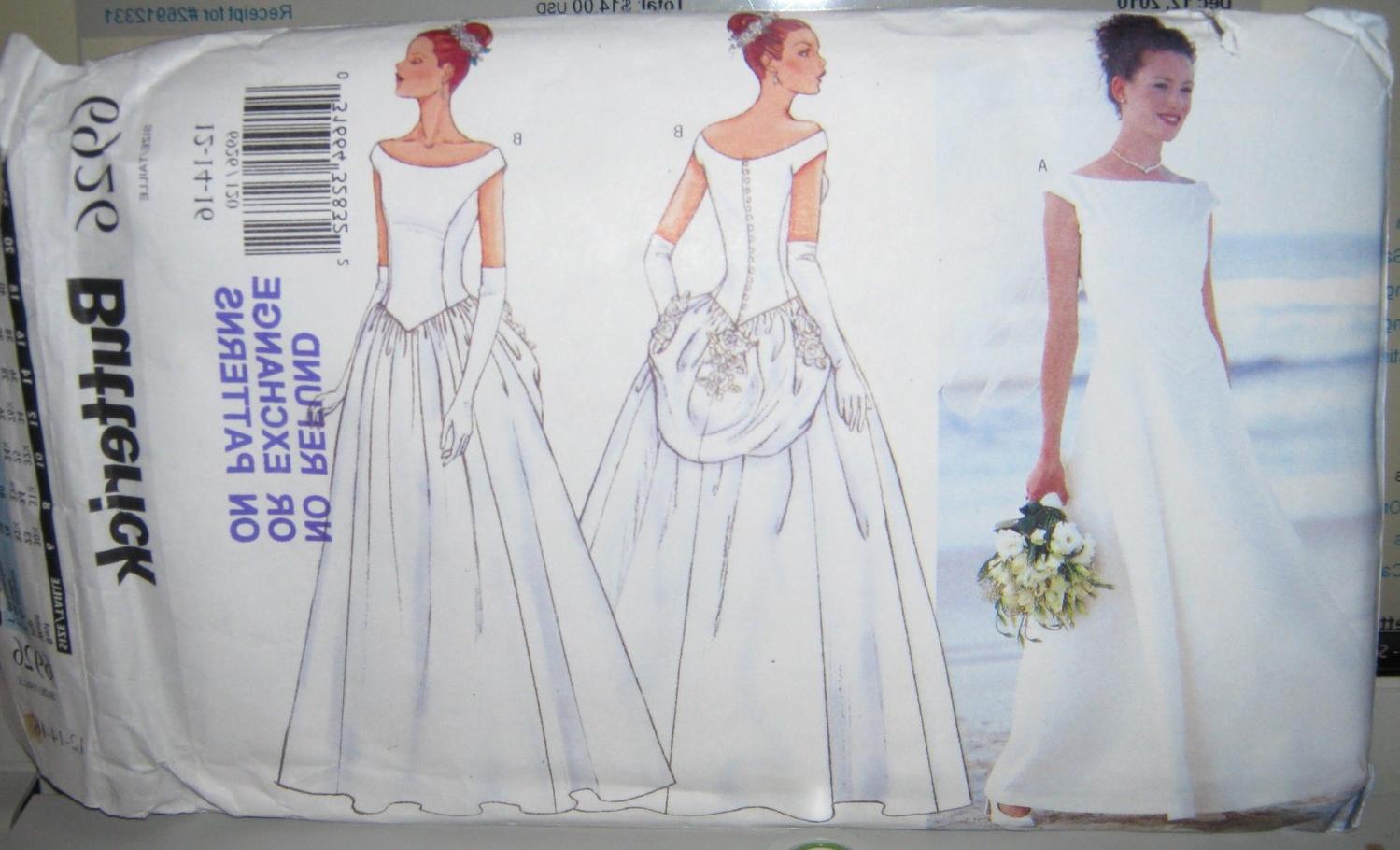 McCalls 6926 Wedding Gown pattern misses size 12 14 16