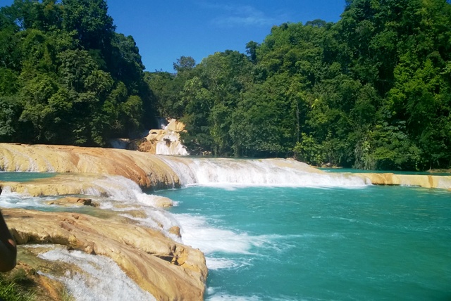 Cascadas de río azul, nison ha y ruinas Palenque - En solitario por Centro América (2)