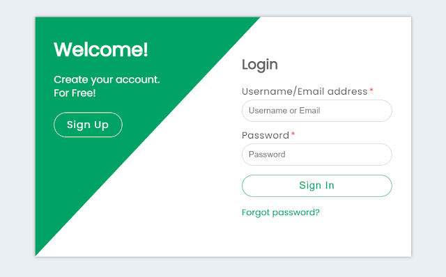 Login And Signup Page In Html And Css