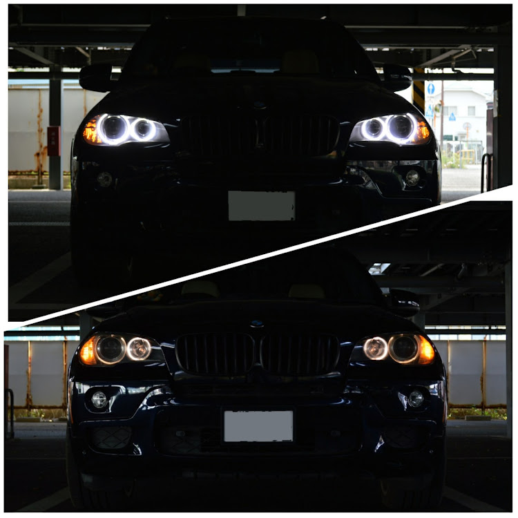 X5のbmw・X5・e70・ヘッドライト移植・DIYに関するカスタム事例の投稿画像2枚目