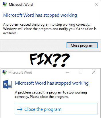 Reparar Microsoft Word ha dejado de funcionar