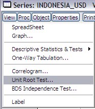 tutorial uji stasioneritas statistik ceria