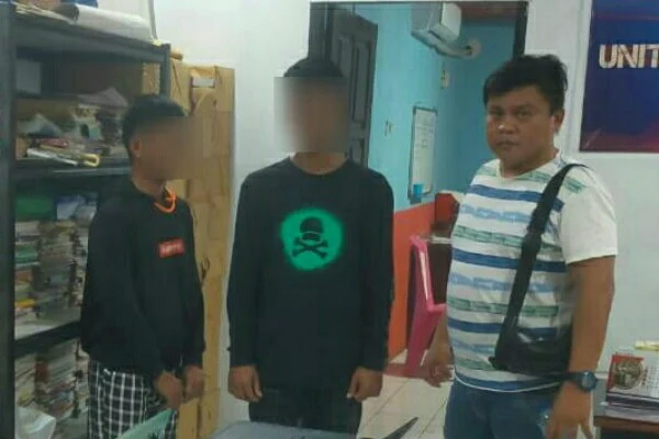2 pemuda Bitung yang diduga telah melakukan penganiayaan terhadap Farid Suleman, yang terjadi di kompleks Perum Rizky, Kelurahan Girian Permai.(Foto istimewa)
