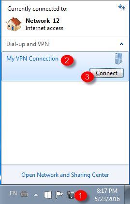 VPN, crea, connessioni, disconnetti, server, Windows 7