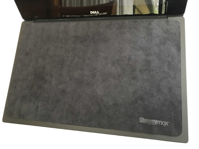 Laptop with screen protector covering keyboard