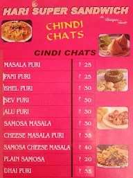 Hari Super Sandwich menu 4