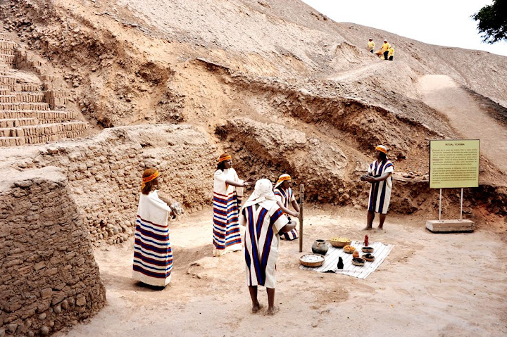 Huaca Pucllana, as ruínas de um templo no centro de Lima