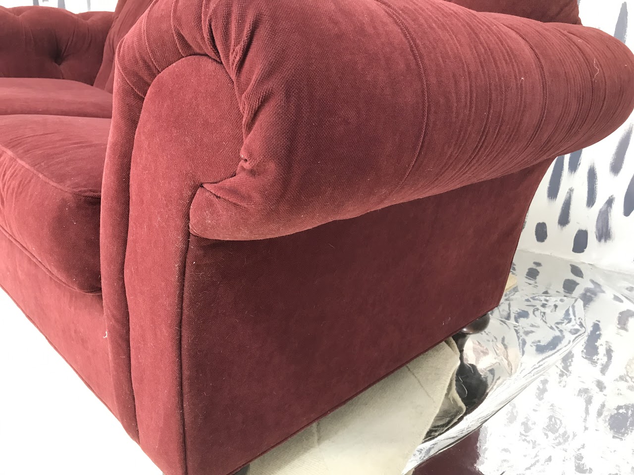 Ethan Allen Tufted Sofa