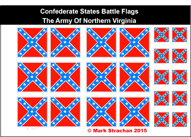 Confederate And Union Flags Of The Civil War