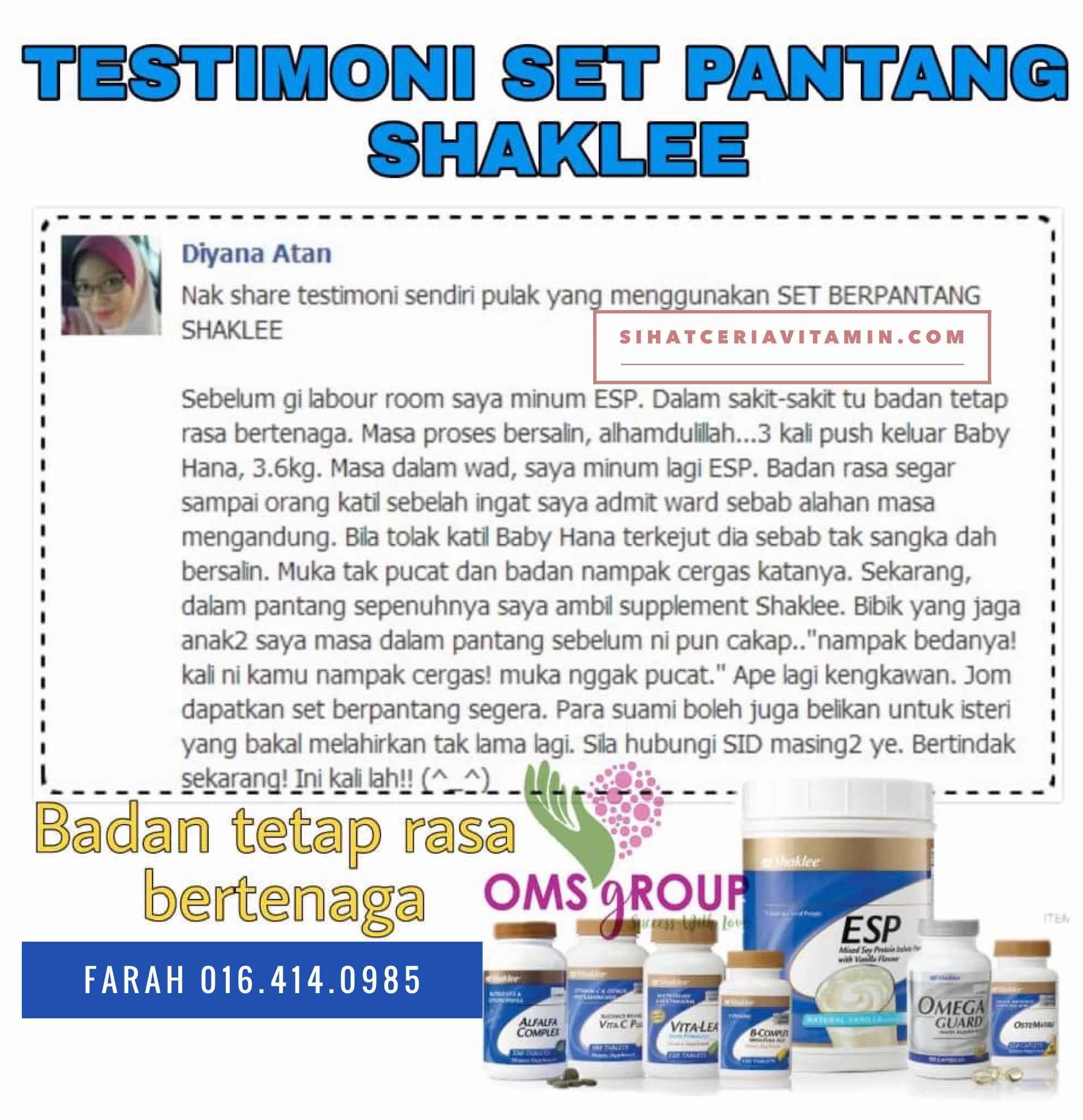 testimoni set pantang