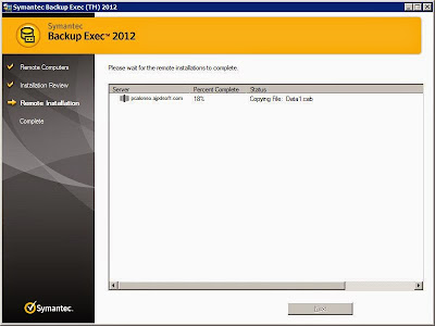 Aadir servidor y equipo a servidor de copia de seguridad Symantec Backup Exec 2012