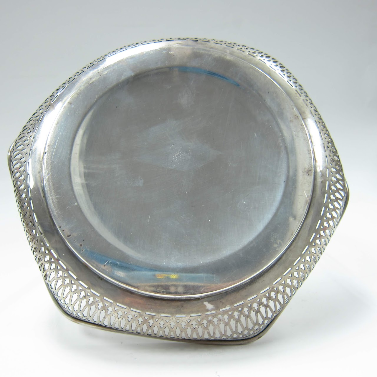Sterling Silver Meriden Engraved Basket