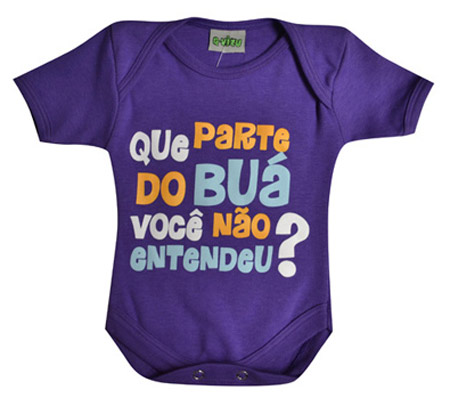 Body para bebê com frase engraçada