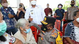 Kapolda Sumut Pastikan Vaksinasi di Kabupaten Toba