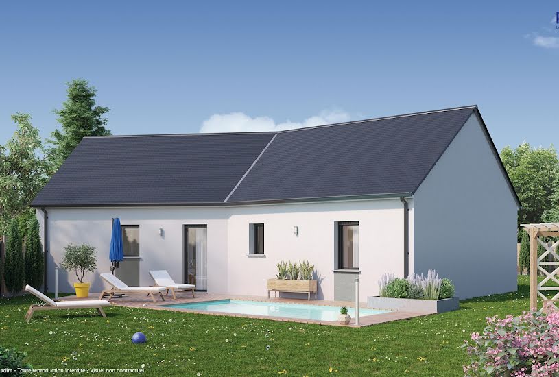  Vente Terrain + Maison - Terrain : 373m² - Maison : 83m² à Tauxigny (37310) 