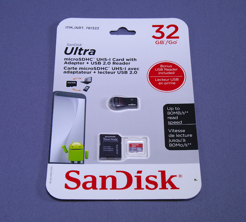 SanDisk 32GB microSDHC Card with SD Adapter USB 2.0 Reader – Review