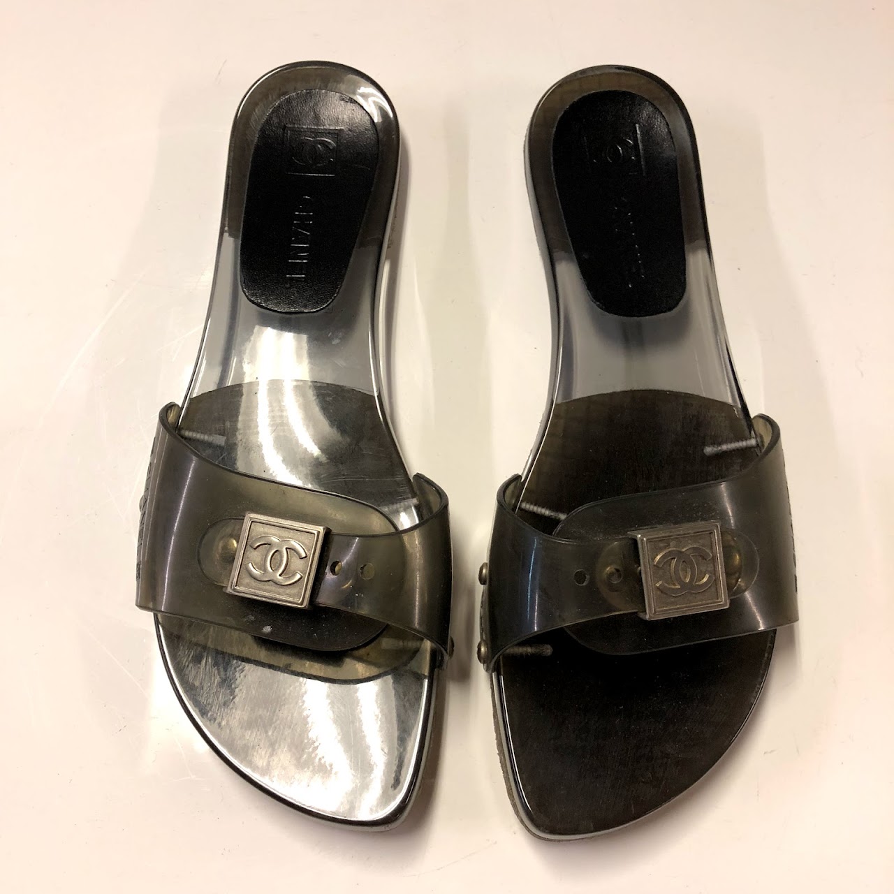 Chanel Jelly Slides