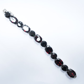 Sterling Silver and Garnet Bracelet