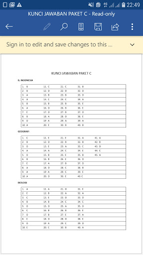 Kunci Jawaban Soal Bahasa Indonesia Paket C - File Kunci Jawaban Soal Bahasa Indonesia Paket C Free