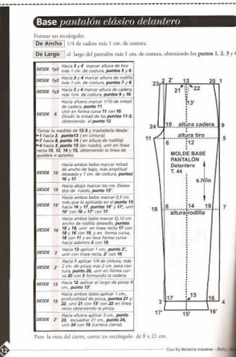 باترونات انواع السراويل البنطلون Pantalon-Bases%2520010