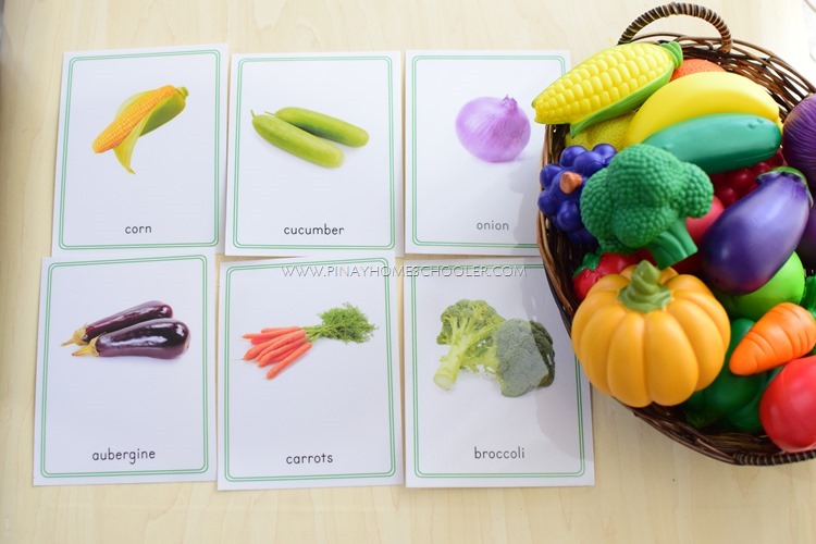 Montessori Vegetable Cards