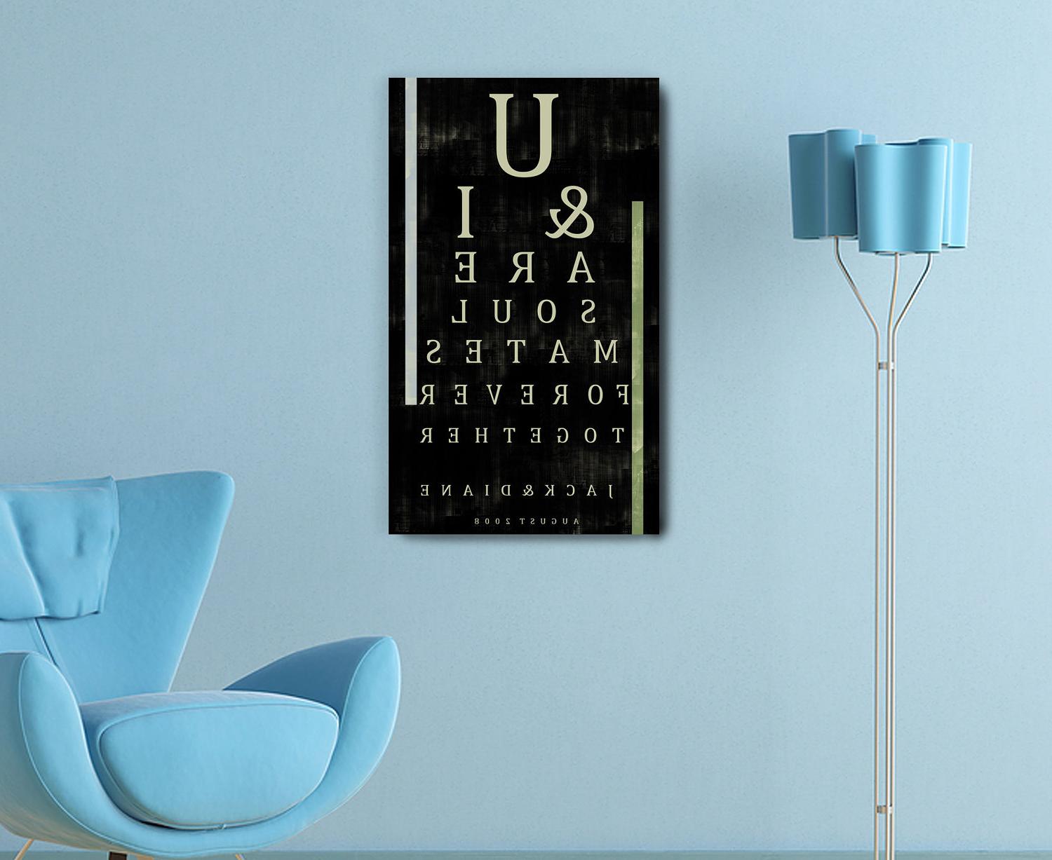 Custom Eye Chart for Wedding,