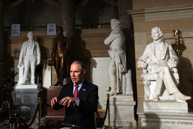 Scott Pruitt, the Environmental Protection Agency administrator, last month. He built a career suing the agency he now leads. Photo: Stephen Crowley / The New York Times