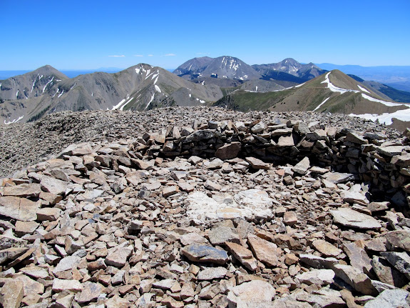 Summit shelter, looking south