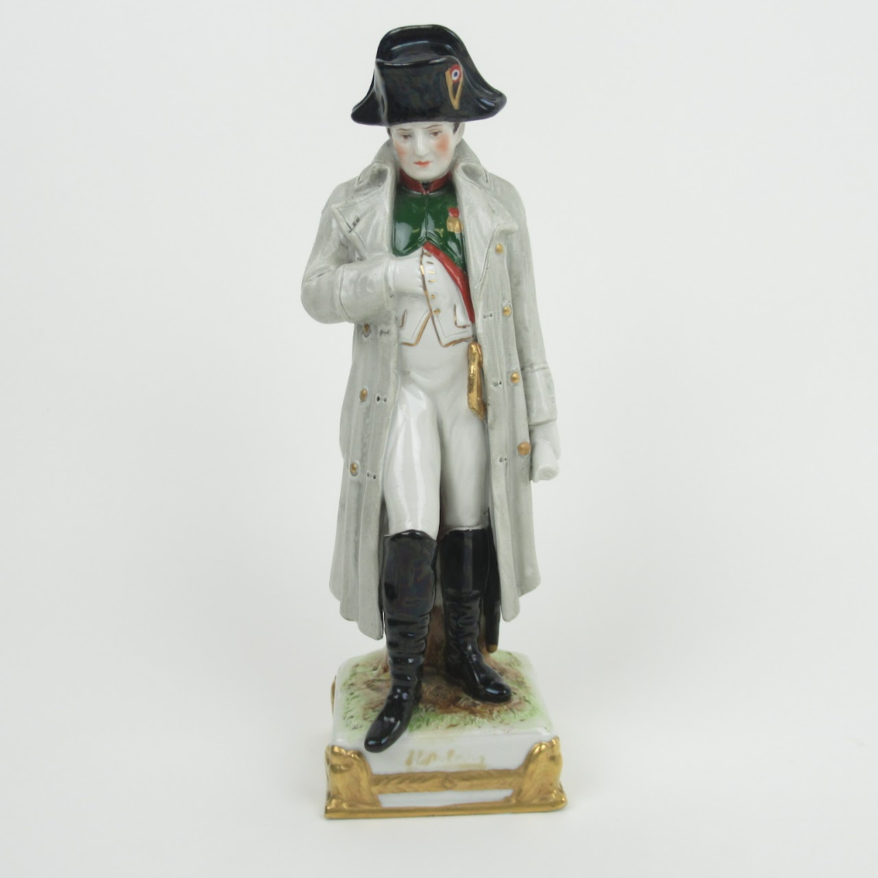 French Porcelain Hand-Painted Napoleon Figurine