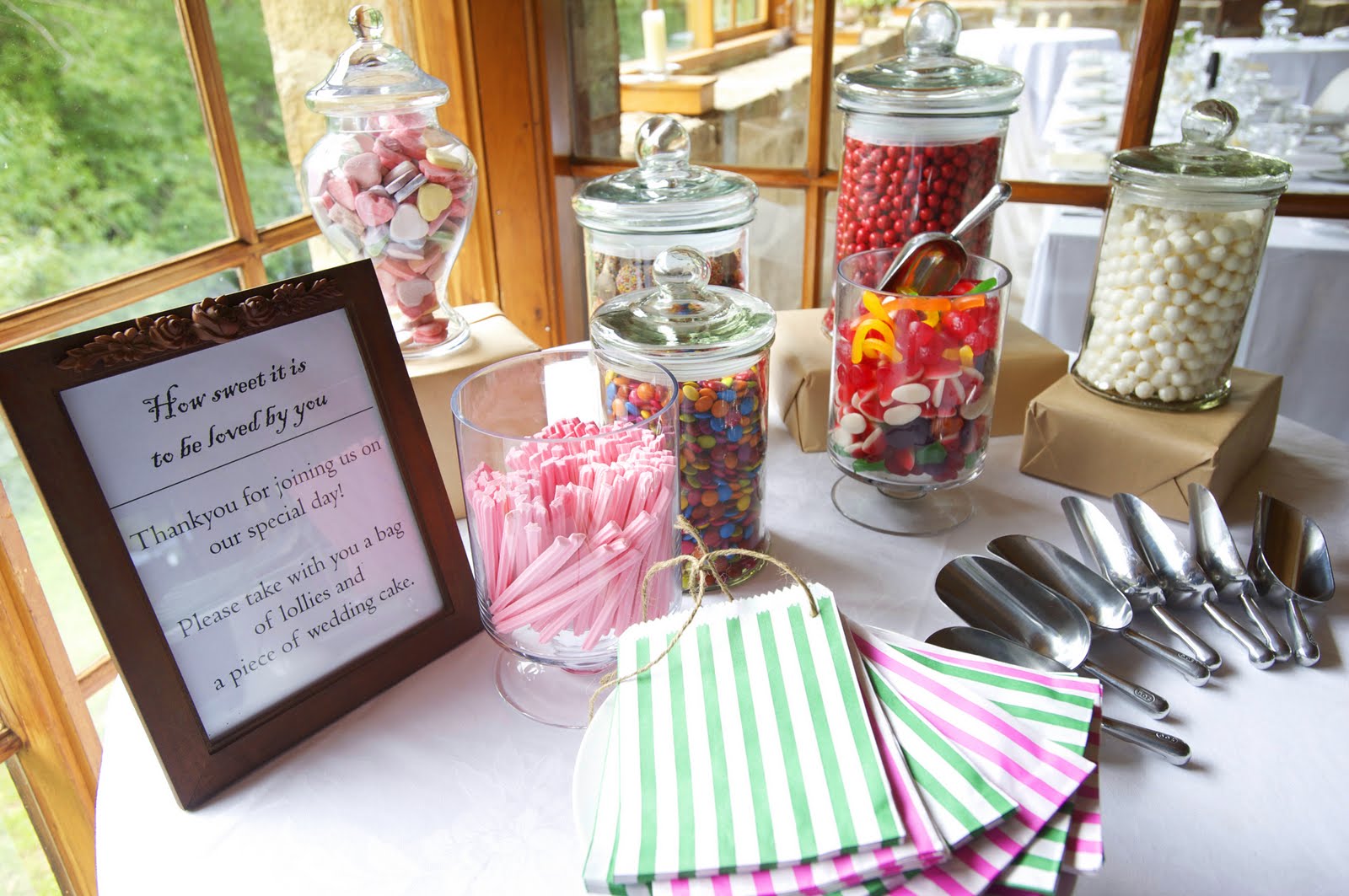 garden wedding table