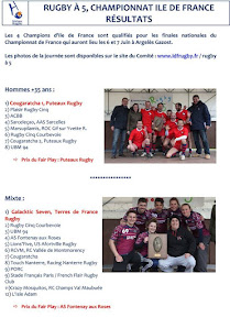 Championnat Ile de France de Rugby à 5, 11 avril 2015