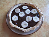 Tarte chocolat-bananes