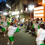 awa odori matsuri in nakameguro in Meguro, Japan 