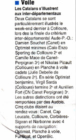 Voile Collioure Critérium Optimist Planche_a_voile Fun_boat Open_bic 2012