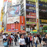 street crossing in Akihabara in Akihabara, Japan 