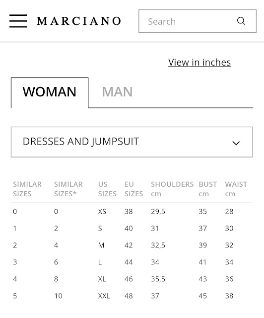 Guess Jacket Size Chart