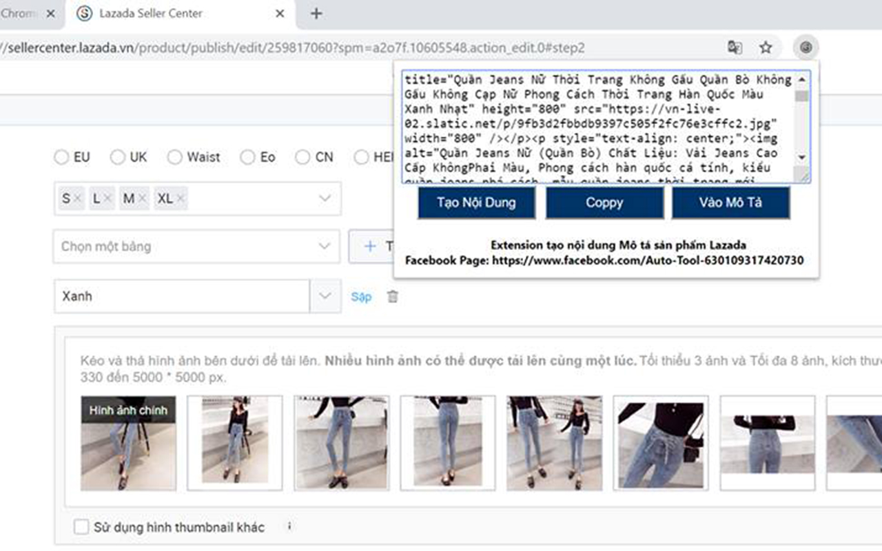 Auto Tạo Nội Dung Mô Tả Seller Center Lazada Preview image 4