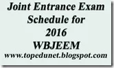 Joint Entrance Exam Schedule & Impotent Dates for 2016 in West Bengal