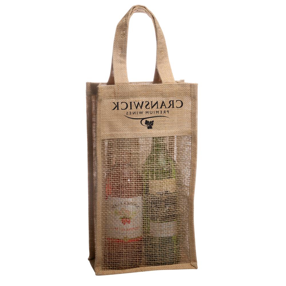 Double Wine Bottle Jute Bags