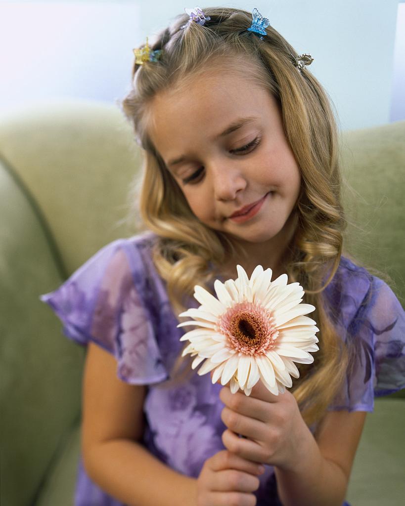 Flower Girl in Lavendar Dress